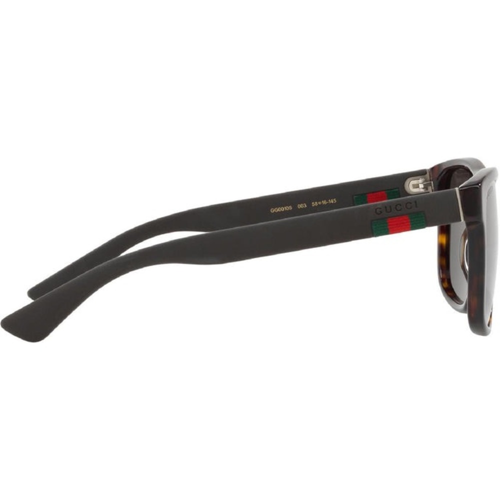 GUCCI - TORTOISE PRINT UV PROTECTION NON-POLARIZED RECTANGLE SUNGLASSES NWT - Picture 2 of 3